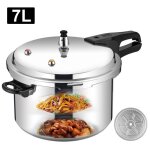 Autocuiseur 7 l - 24 cm - fond renforc� - compatible induction / gaz - panier vapeur inclus