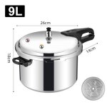 Autocuiseur 9l alliage daluminium 26�17cm facile � ouvrir �conome en �nergie comprend un panier vapeur ...