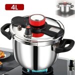 Autocuiseur en acier inoxydable 4 l antid�flagrant facile � utiliser cuisson rapide en cocotte cuisini�re ...