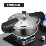 Autocuiseur en acier inoxydable cocotte - minute 3. 8 l cuisson rapide 80kpa pour cuisini�re en c�ramique ...