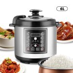 Autocuiseur multifonction 6l 1050w - 8 - en - 1 - cuiseur � riz - cuve inox 3 couches - programmation ...