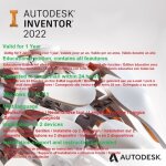 Logiciel - autodesk - inventor professional 2022 - licence ducative - livraison numrique - 1 an