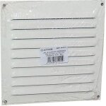 Autogyre - grille alu � persiennes - avec moustiquaire - 150x150 - blanc