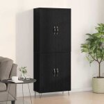 Automne / hiver armoire haut vaisselier - buffet pour salon / bureau - armoire montage mural 2 pcs ch�ne ...