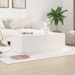 Automne / hiver blanc table basse carr�e - blanc 100x50x35cm - bois massif de pin - hauteur:35cm dec2786660 ...