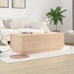 Automne / hiver brun table basse carr�e - 100x50x35cm - bois massif de pin - hauteur:35cm dec7836924