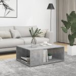 Automne / hiver gris table basse carr�e - gris b�ton 90x67x33cm - bois ding�nierie - hauteur:33cm dec3205509 ...