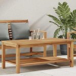 Automne / hiver marron table basse carr�e - marron 110x55x45cm - bois de teck solide - hauteur:45cm dec8822249 ...