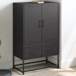 Automne / hiver noir buffet armoire haut vaisselier - buffet pour salon / bureau - noir 68x39x1115cm ...