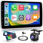 Autoradio 1 din 10 �cran amovible et tournant android 13 2g + 64g carplay / android auto sans fil bluetooth ...