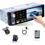 Autoradio 1 din avec 4 pouces cran tactile poste radio voiture bluetooth main libres stro de voiture ...