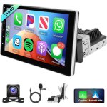Autoradio 1 din android 9[2 + 64g] carplay sans fil�cran tactilewifimirror linkdab + obd2 / dvrcommande ...