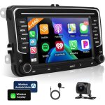 Autoradio 4 + 64g podofo avec wireless carplay pour vw passat golf jetta 7 bluetooth gps