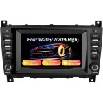 Autoradio android 13 (6 + 128g) 8 pour mercedes classe c w203 / clk w209 carplay & android auto gps bluetooth ...
