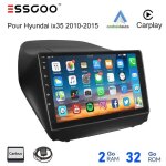 Autoradio android 2 din - essgoo - hyundai tucson ix35 2010 - 2015 - �cran 9 pouces - carplay - android ...