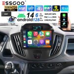 Autoradio android 2din - essgoo - 9 �cran tactile - 6g + 128go - android 15 - carplay - android auto ...