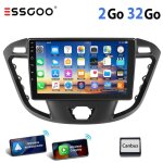 Autoradio android pour ford transit custom - essgoo - �cran tactile 9 pouces - 2 + 32g - carplay - bluetooth ...