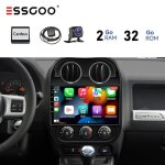 Autoradio android pour jeep - essgoo - �cran 7 pouces - carplay et android auto - gps int�gr�