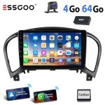 Autoradio android pour nissan juke - essgoo - 9 pouces - android 15 - 4 + 64g - carplay - cam�ra de recul ...