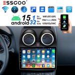 Autoradio android pour nissan qashqai - essgoo - 9 pouces - 1280x720 - carplay - android auto - bluetooth ...