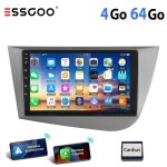 Autoradio android pour seat leon - essgoo - 9 pouces - carplay sans fil - bluetooth 4. 1 - 4go + 64go ...