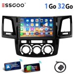 Autoradio android pour toyota hilux - essgoo - 9 pouces - �cran tactile ips - carplay et android auto ...