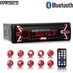 Autoradio bluetooth 7 couleurs stereo fm radio 4x60w poste radio voiture soutien bluetooth - usb - sd ...