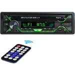 Autoradio bluetooth poste voiture 240w 1 din universel mains libres fm radio pour voiture avec tlcommande ...