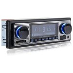 Autoradio bluetooth vintage sans fil lecteur multim�dia mp3 aux usb fm 12v classique lecteur audio st�r�o ...