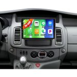 Autoradio camecho 10 pouces android 13 pour renault trafic 2010 - 2014 avec carplay et gps
