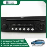 Autoradio - citroen - c4 picasso - noir - cd / mp3 - occasion contrôlée Autoradio - citroen - c4 picasso - noir - cd / mp3 - occasion contrôlée