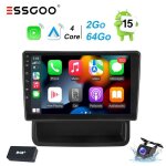 Autoradio dab + cam�ra android 15 2 + 64go pour opel vivaro a renault trafic 2010 - 2014 avec carplay ...