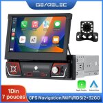Autoradio gearelec 7 pouces avec carplay android auto gps navigation wifi bluetooth rds camra de recul ...