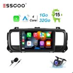 Autoradio mic + cam�ra android 15 1 + 32go pour toyota proace peugeot expert citro�n jumpy avec carplay ...