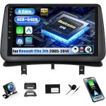 Autoradio sixwin android 15 pour renault clio 3 2005 - 2014 9 hd carplay / android auto