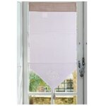 Autrefois brise bise et enrouleur 60 x 120 cm curtois lin brod voilage broderie style charme petit rideau ...