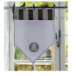 Autrefois brise bise et enrouleur 60 x 90 cm majestic lin brod voilage broderie style charme petit rideau ...
