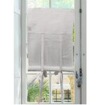 Autrefois rideau enrouleur et brise bise 60 x 160 cm ivoire jules lin brod voilage broderie style charme ...
