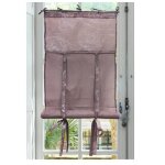 Autrefois rideau enrouleur et brise bise 60 x 160 cm rose nice lin brod voilage broderie style charme ...