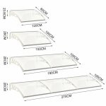 Auvent de porte entr�e marquise solaire porte terrasse toit abri banne entr�e ombre protection (120 * ...