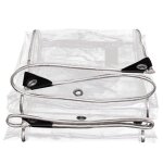 Auvent de protection contre la pluie en verre souple pour balcon ext�rieur �pais et imperm�able