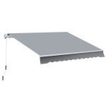 Auvent r�tractable cdisplay 395 x 245 x 350 cm pour patio arri�re - cour jardin balcon