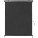 Auvent vertical pour balcon avec cassette en m�tal et polyester coupe - vent et brise - vue avec manivelle ...