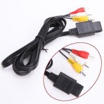 Câble av - av - nintendo 64 - noir - filaire - connectique pour consoles rétro Câble av - av - nintendo 64 - noir - filaire - connectique pour consoles rétro