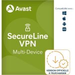 Vpn - avast - secureline 2024 - 3 ans - 5 appareils - protection de la vie priv�e