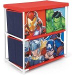 Avengers - meuble de rangement 3 corbeilles Avengers - meuble de rangement 3 corbeilles