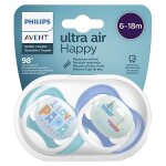 Avent sucette ultra air 6 - 18m mixte love pap lot de 2