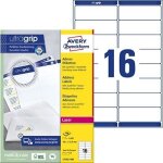 �tiquettes adresses - avery zweckform - quickpeel - 991 x 339 mm - blanc - 1. 600 �tiquettes