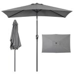 Avestar parasol ext�rieur 212x134 cm inclinable � manivelle protection uv et imperm�able pour jardin ...