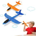 Avion planeur polystyrene xxl - pour enfants - lot de 2 - matriau epp - facile  monter et  dmonter ...